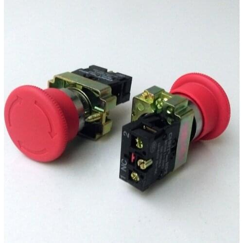 1PCS CHINT NP2-BS542 Emergency Stop Button 1 Normally Closed Mushroom Button