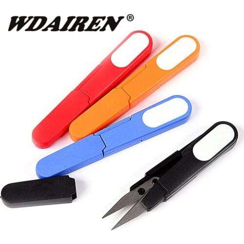 1pcs Good Quality Embroidery Sewing Tool Snips Thrum Thread Beading Cutter Mini Scissor fishing scissors fishing tackle
