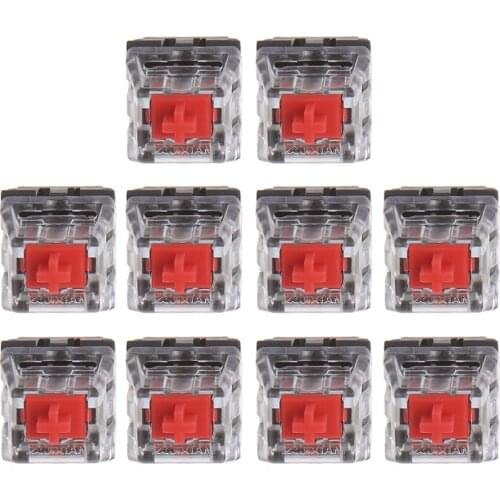 10Pcs 3 Pin Mechanical Keyboard Switch RED for Cherry MX Keyboard Tester Kit Dropshipping
