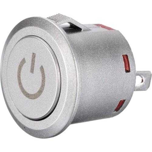 1NO 1NC 12V 22mm Red LED Switch Professional Autolock Power Button Push Button Switches ON/Off Switch Latching