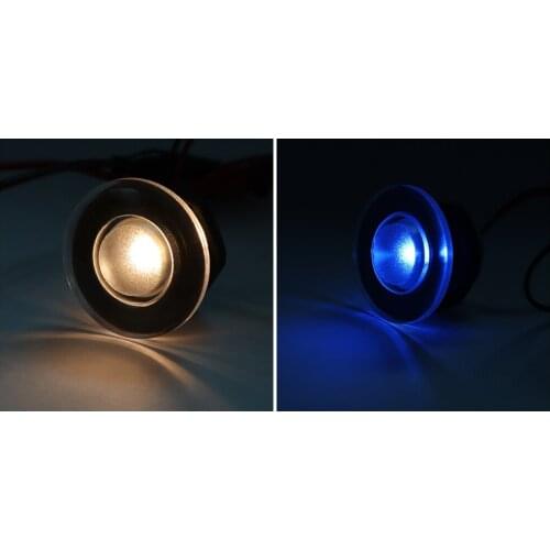 2 Pieces LED 12V Boat Courtesy Light RV Yacht Deck Outdoor Step Light