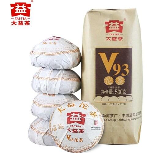 2018 Yr Dayi V93 Shu Pu-erh Tea Menghai TAETEA Ripe Pu-erh 100% Quality Assurance 500g