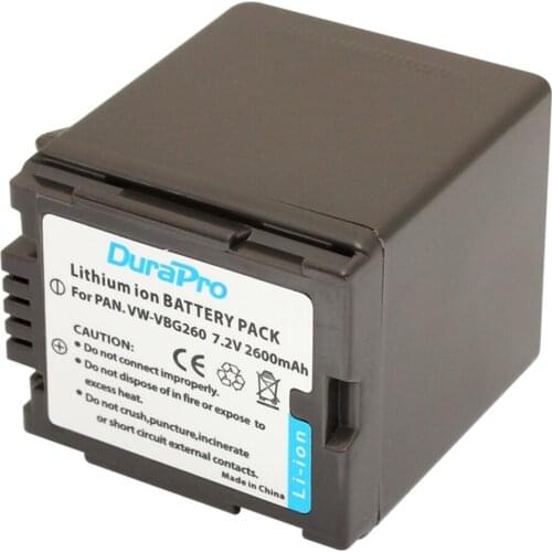 VW-VBG260 VBG260 VBG130 Battery for Panasonic AG-AF100 AG-HMC150 HDC-HS300 700 HDC-SD700 T750 HDC-TM300 700 SDR-H80