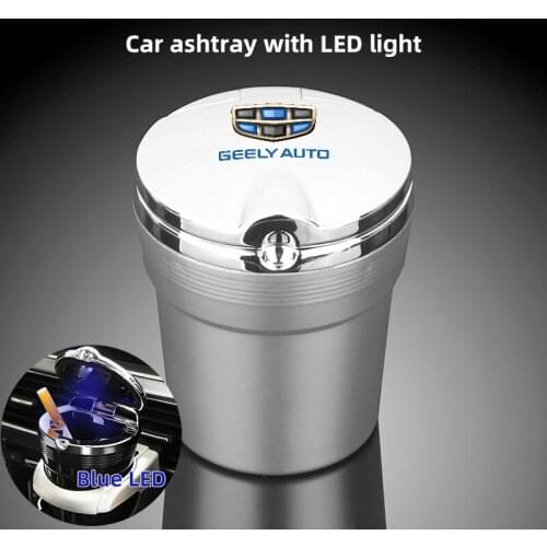 Car ashtray cigarette trash can For Geely emgrand ec7 ec8 ck atlas ck2 ck3 gt gc9 With LED Light car ashtray Accessories