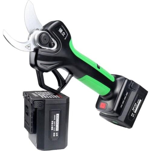 Electric Fruit Tree Shears Garden Cordless Pruning Shears 35mm Rechargeable Portable Garden Cutting Tools with 2 Lithium Battery