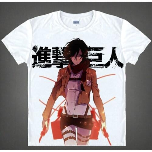 Attack on Titan T-shirt kawaii Japanese Anime Handmade Manga Shirt Cute Cartoon Eren Yeager Cosplay Tshirt 37186784874 tee 8