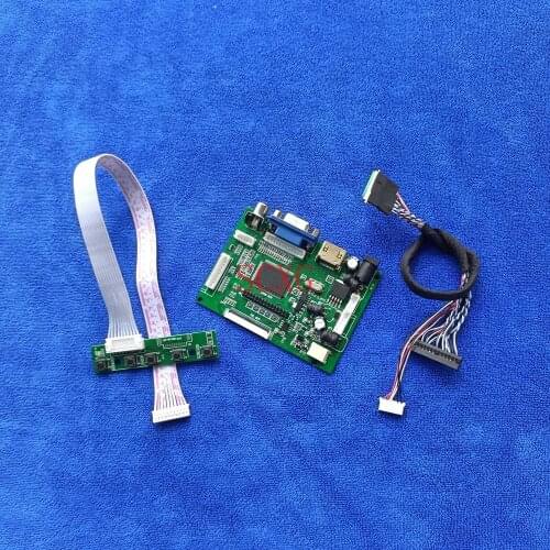 Fit LP140WH2-TLA1/TLB1/TLC1/TLE2/TLF1/TLL1 VGA AV HDMI-compatible WLED 1366*768 LCD monitor drive board panel Kit LVDS 40 Pin