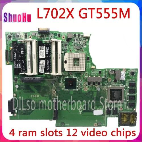 KEFU CN-0TXP27 TXP27 Mainboard For Dell XPS L702X Laptop Motherboard GT555M DAGM7CMBAE1 REV:E PWB:A00 Test Work 100% Original
