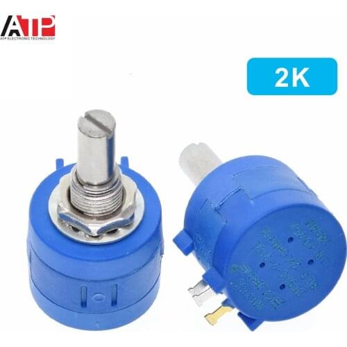 3590S Multiturn Potentiometer 500 1K 2K 5K 10K 20K 50K 100K ohm Potentiometer Adjustable Resistor 3590 102 202 502 103