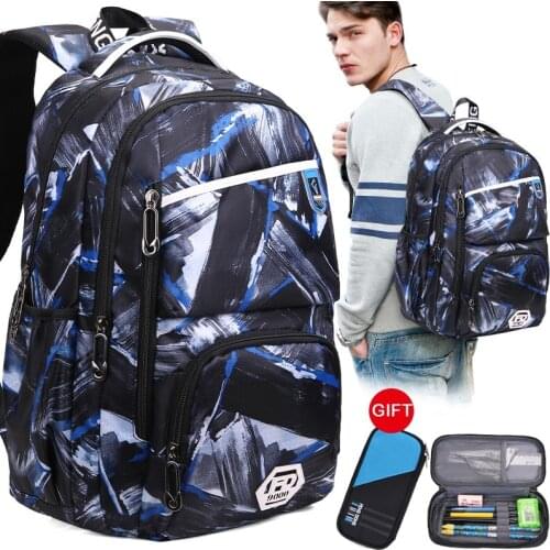 Fengdong New Men Backpack 15.6 Inch Laptop Backpacks Computer Bag 38L Travel Bags Students School Bag For Teenager Boys 2021