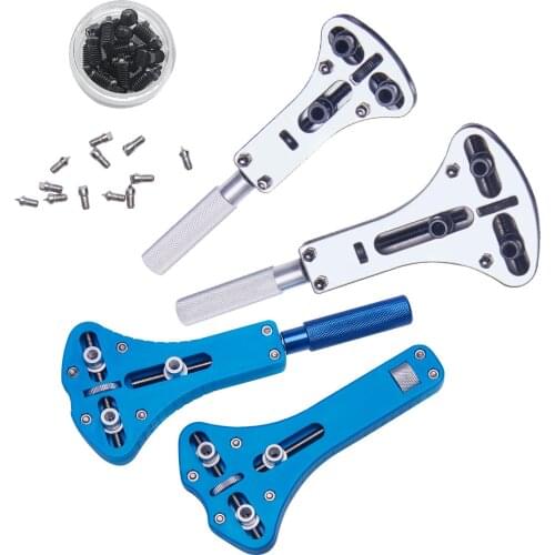 Solid Steel Watch Case Opener Tool Adjustable3 Claws Screw Watch Back Cover Remover Open Wrench Watchmaker Repair Tools Kit