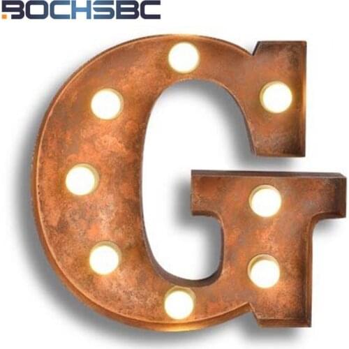 BOCHSBC Logo G Letters Wall Lights Vintage Company Wall Lamps Project Brand New Design Metal Art LED Lamp for Living Room