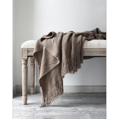 Nap Blanket With Tassels Throw Blankets Bedspread Sofa Bed Decorative Bed Cover Light Office Soft Picnic Blanket Home Textile