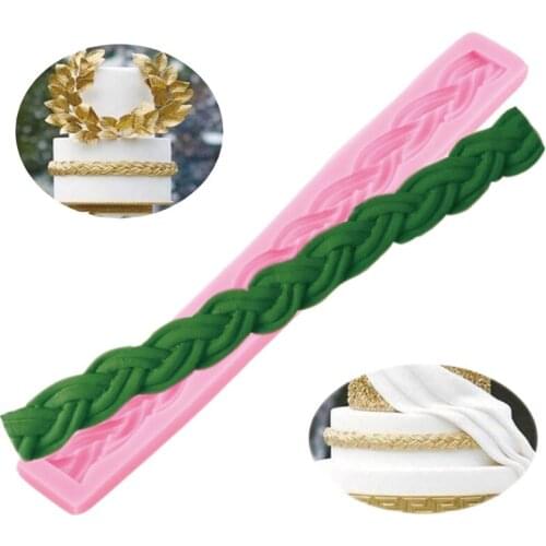 Strip Silicone Mold Cake Border Fondant Cake Decorating Tools Chocolate Gumpaste Molds Resin Candy Moulds Polymer Clay Moulds