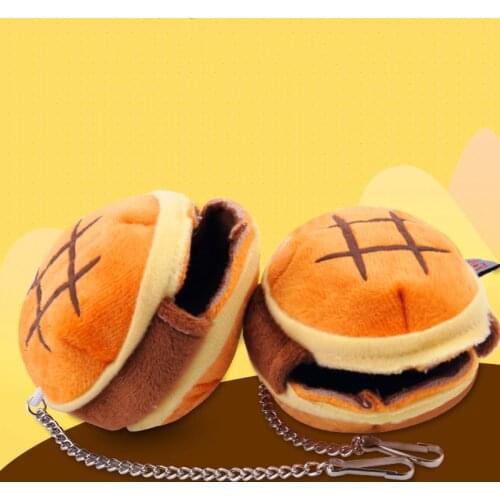 Portable Hang Nest For Small Animals Small Hamburger Bread Shape Cotton Nest House Hut Winter Warm Pet Hamster Cage Bed