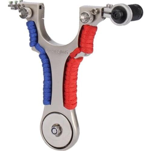 Red Laser Aiming Slingshot Outdoor Competitive Sports Hunting High Precision Shooting Slingshot Feel Comfortable Handle