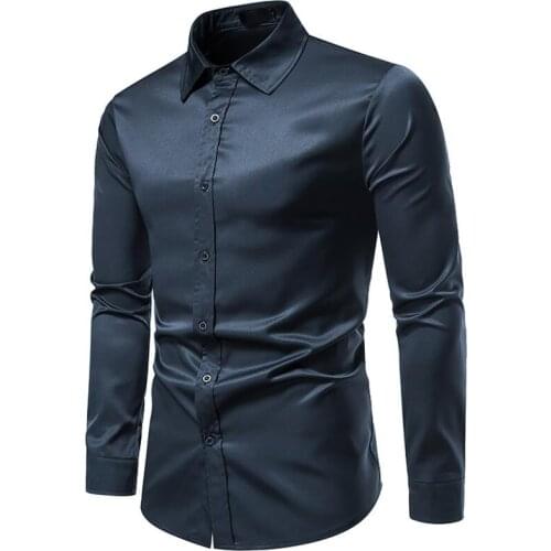 New Quality Formal French Cufflinks Shirt Men Long Sleeve Tuxedo Male Brand Slim Fit Button Cuff Men Dress Shirts Party Wedding