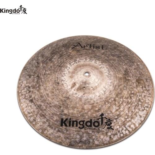 Kingdo B20 handmade Artist Dark series 16"crash cymbal for drums