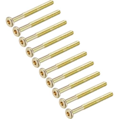 Uxcell 15PCS M6 M8 Furniture Screw Hex Socket Cap Machine Screws Zinc Plated Fasteners Thread Carbon Steel