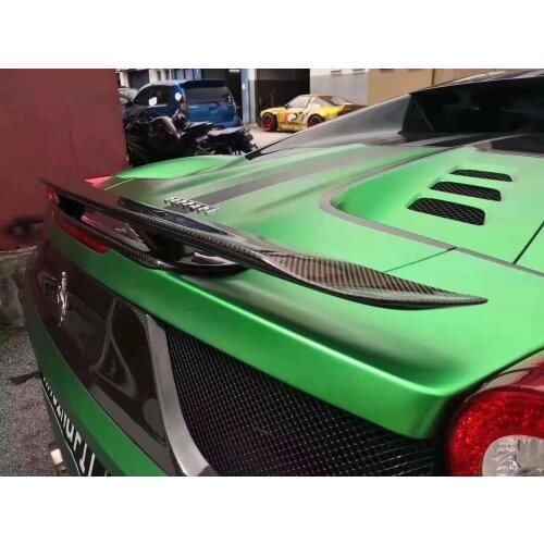 Alerón trasero de maletero de fibra de carbono para Ferrari 458 458 Base DE Italia Coupe de 2 puertas y Convertible 2011-2013