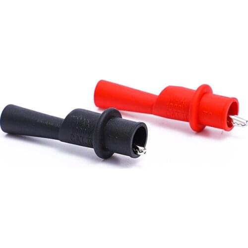 1 Pair Alligator Crocodile Test Clip Clamp for Multimeter Tester Probe New