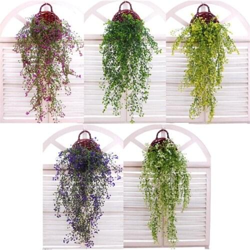 10 Pcs Artificial Plants Vine Fake Hanging Ivy Garland Greenery Indoor Outdoor Home Garden Wedding Decoration Wholesale X2
