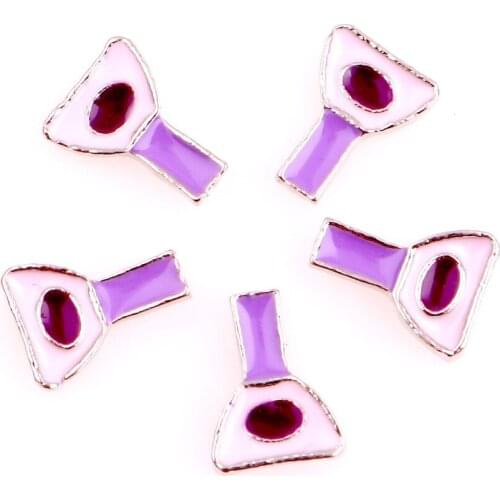 20Pcs/Lot Nail Polish Alloy Floating Charms Hand-made DIY for Glass Lockets