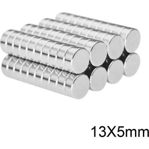 5~100PCS 13x5 mm Neodymium Magnets Strong 13mm x 5mm Permanent Round Magnet sheet 13x5mm Powerful Magnetic Magnets Disc 13*5 mm
