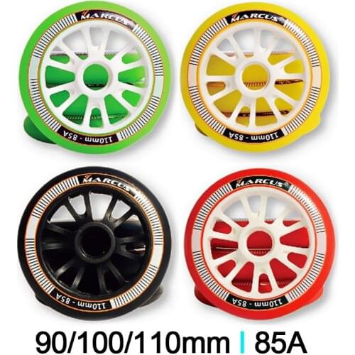 [90mm 100mm 110mm]85A Skate roller Speed Inline Skates Wheels Race Skating Wheels For Powerslide Marcus Speed Skating Patines
