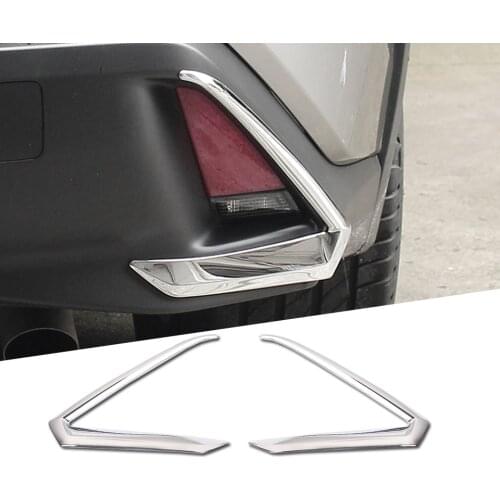 ABS Chrome Rear Fog Lights Back Tail Lamp Cover Trim For Lexus UX ZA10 UX200 UX250h 2019 2020 Car Accessories