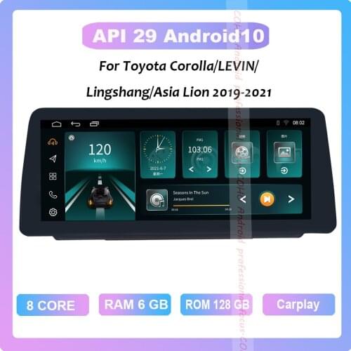 COHO For Toyota Corolla/LEVIN/Lingshang/Asia Lion 2019-2021 Android 10.0 Octa Core 6+128G Car Multimedia Player