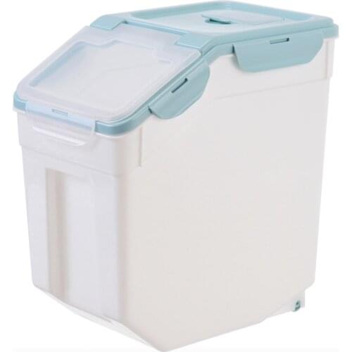 Large Cat Dog Food Storage Box Sealed Bucket Moisture-Proof Pet Food Container Grain Barrel Dry Food Dispenser Feeder