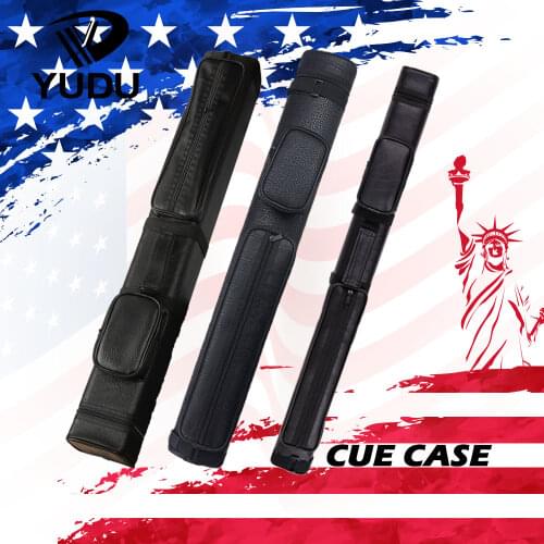 1/2 Billiard Pool Cue PU Case 9&4 Holes Black 87cm Length Billiar Cues Stick Kit Carrying Bag Durable Accessories
