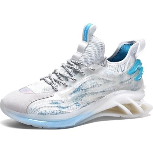 39-46 Men Fashion Sneakers Mesh Breathable Running Sport Shoes Light Soft Non-slip Couple Shoes Large Size Athletic Sneakers