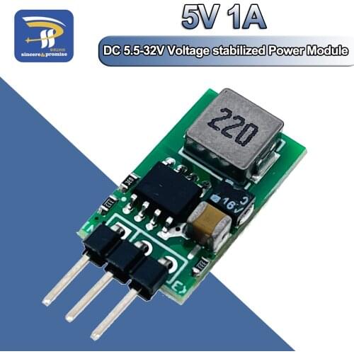 DC-DC Synchronous Rectifier Buck Converter Power Module 5.5V-32V Step-Down 12V 24V TO 5V 1A Voltage regulator Replace LM7805