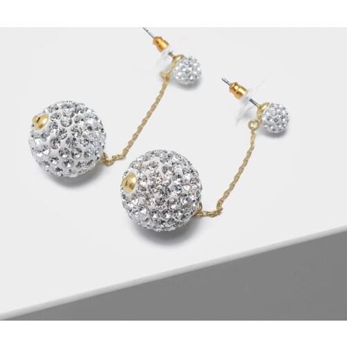 Amorita boutique Shiny ball design fashion short drop earrings