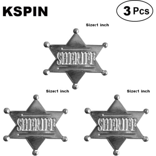 Sheriff Lapel Pin Brooches Pins Flag badge Brooch Badges