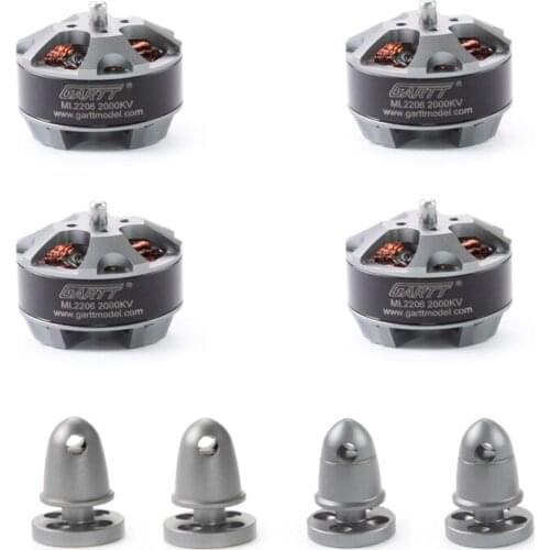 GARTT 4 Pcs ML 2206 2000KV Brushless Motor With prop adapter For FPV QAV 210 250 Quadcopter Multicopter Rc toy heli/drone