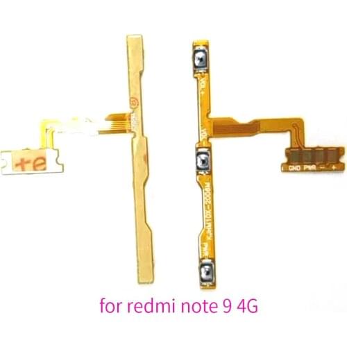 For Xiaomi Redmi Note 9 9S Pro Global Version Swith Power On Off Volume Side Button Key Flex Cable