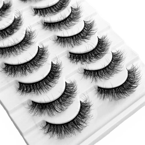 HBZGTLAD new 10 pairs natural false eyelashes fake lashes long makeup 3d mink lashes eyelash extension mink eyelashes for beauty