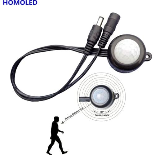 PIR Body Infrared Motion Sensor Switch DC 5V - 24V 5A Photosensitive Sensor Detector Switch For Single Color RGB LED Strip light