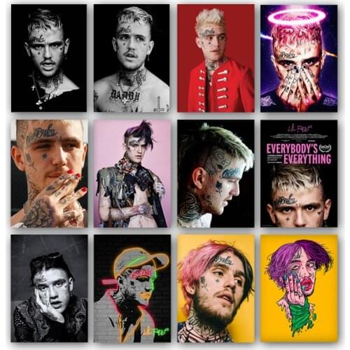 Lil Peep Rapper Music Star Fashion Art Poster Prints Mural Canvas Painting Living Room Bedroom Home Wall Decor Cuadros