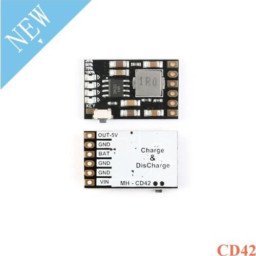 CD42 DC 5V 2.1A Mobile Power Diy Board 4.2V Charge Discharge(Boost) Battery Protection Indicator Module 3.7V Lithium 18650