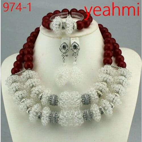 Fashion gold color jewelry sets for Bridal Gift Nigerian wedding women fashion necklace African jewelry sets