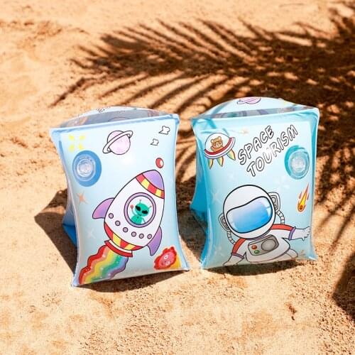Cartoon Inflatable Baby Swimming Ring Infant Pool Float Armbands Life Jacket for 2-6 Year Kids Beach Party Toys