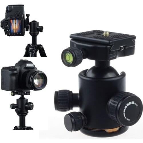New Arrival Camera Tripod Metal Micro Ball Head W/Quick Release Plate for Tripod Camera