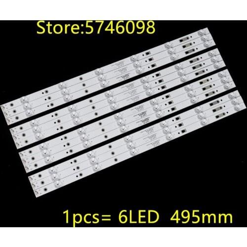 New 6LED LED backlight strip for LT-50EM76 LT-50C550 P50FN117J LED50D06-ZC14AG LED50D6-ZC14-01 V500HJ1-PE8 PLDED5068A