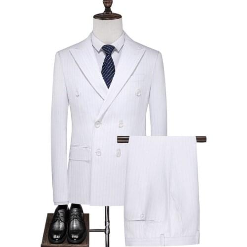 Jacket + Vest + Pants ) Luxury Mens Suits 3 Pieces Slim Fit Casual Business Groomsmen Lapel Tuxedos for Wedding Suit