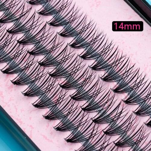 57 Knots 20 Hairs False Eyelashes Professional Makeup Natural Clusters Eye Lashes Grafting Fake Eyelashes Extension 8/10/12/14mm