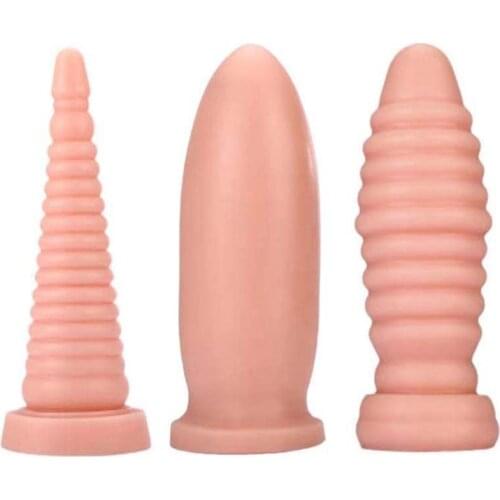 Spiral Huge Anal Plug Dildo Sex Toys For Women Men Couples Anal Big Butt Plug Dilator Prostate Massage Masturbators Anal Toys